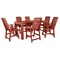 Highwood Usa Weatherly 7pc Rectangular Counter Height Outdoor Patio Furniture Dining Set 84 x 42 AD-ST7WL2CO5BA-RED - alternate 1